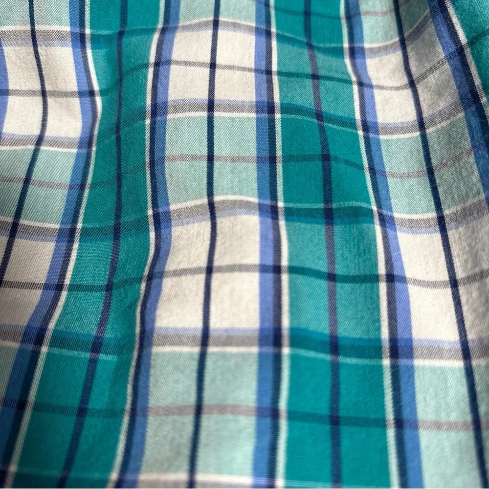 Chaps Men’s XLT Stretch Plaid Oxford Button Down Long Sleeve‎ Shirt - Picture 15 of 15